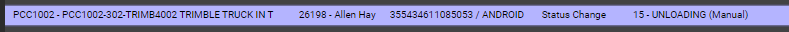 Manually Triggered Status Change