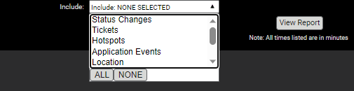 Report Inclusions
